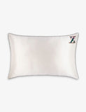 Slip Queen Letter-Embroidered Silk Pillowcase 51cm x 76cm
