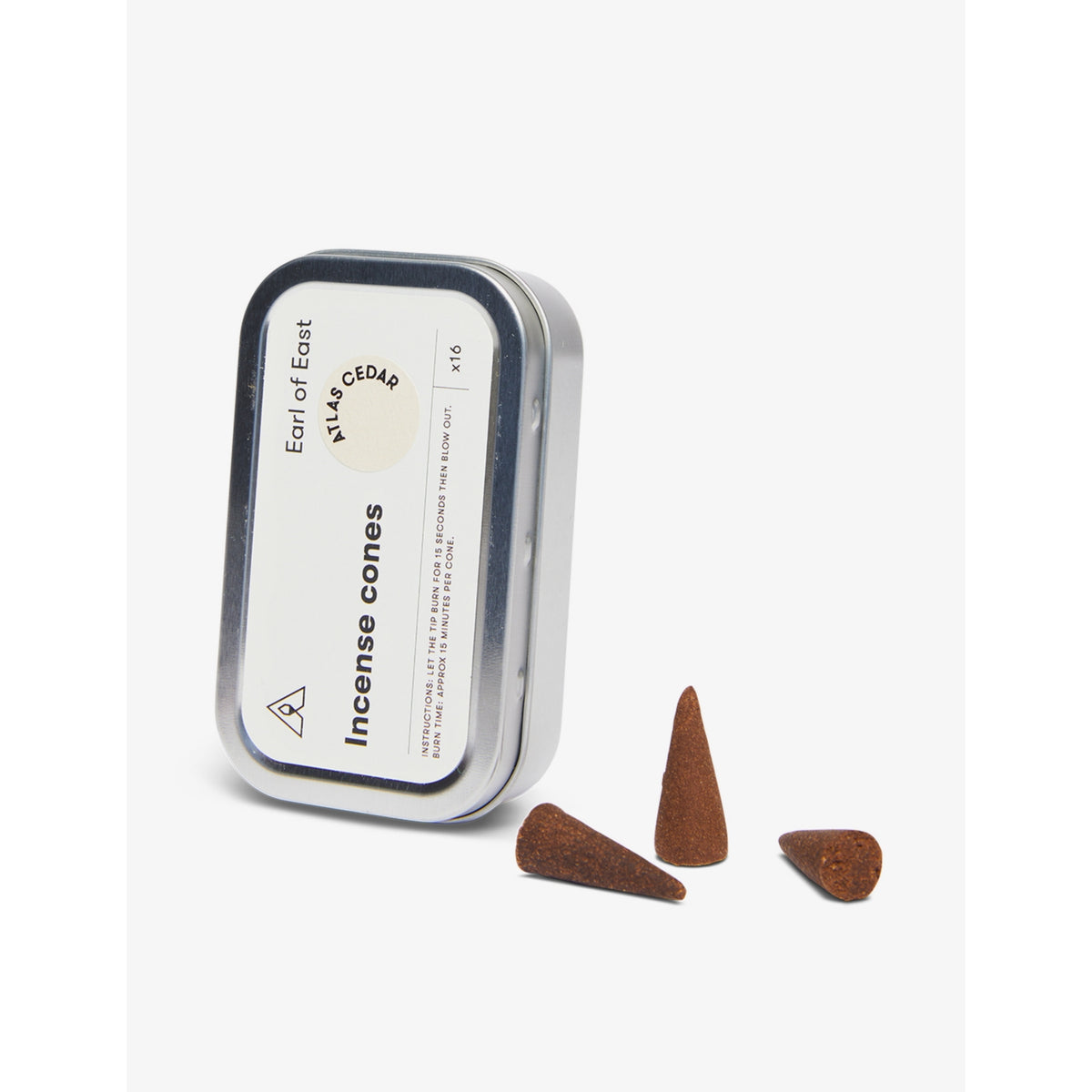 Earl of East incense cones Atlas Cedar 16-pack, imported from the UK