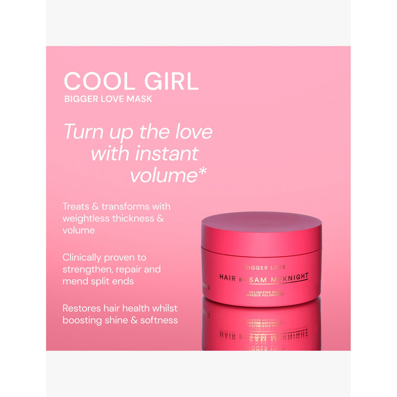 Sam McKnight Bigger Love treatment mask 200ml, imported from the UK