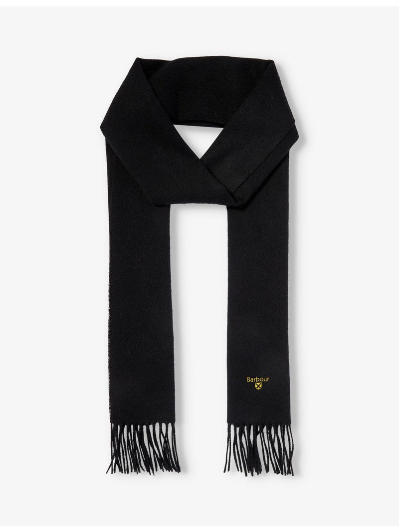Barbour wool scarf with tasselled trim, 180cm, UK version