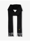 Barbour wool scarf with tasselled trim, 180cm, UK version