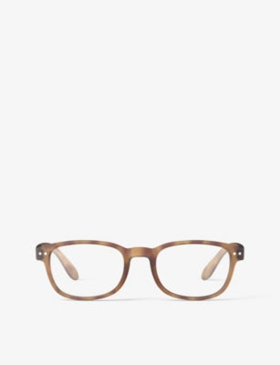 Izipizi square havane reading glasses with flexi hinge (British brand)