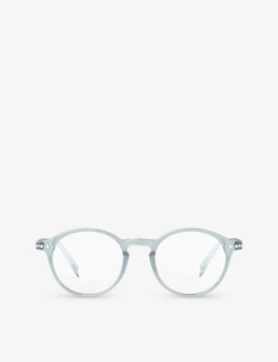 Izipizi round reading glasses golden green, imported from the UK