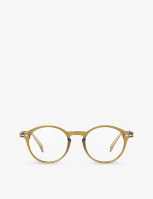 Izipizi Round-Framed Golden Green Reading Glasses