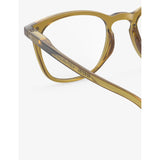 Izipizi golden green square reading glasses, imported from the UK