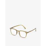 Izipizi golden green square reading glasses, imported from the UK