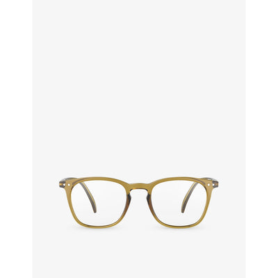 selfridges Izipizi Square-Framed Golden Green Reading Glasses- Buy online at McGrocer