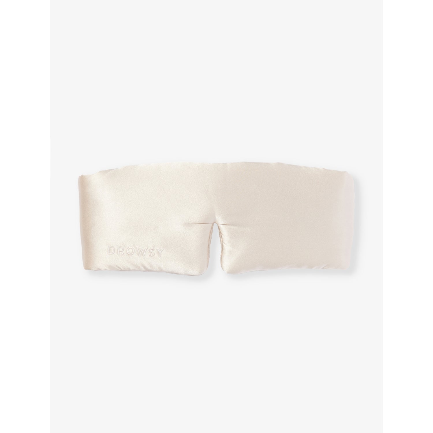 Drowsy Sleep Co Brand-embroidered padded silk sleep mask