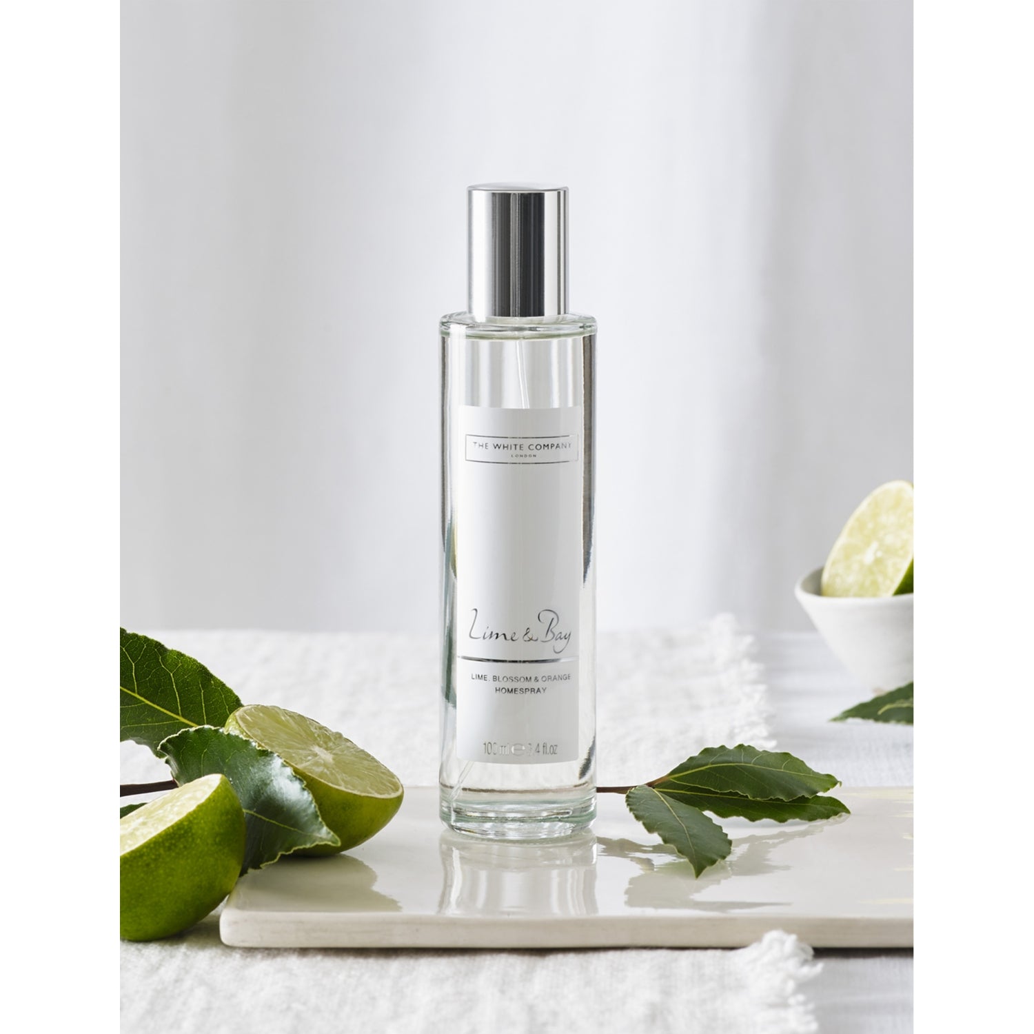 The White Company Lime Bay home spray 100ml, imported from the UK