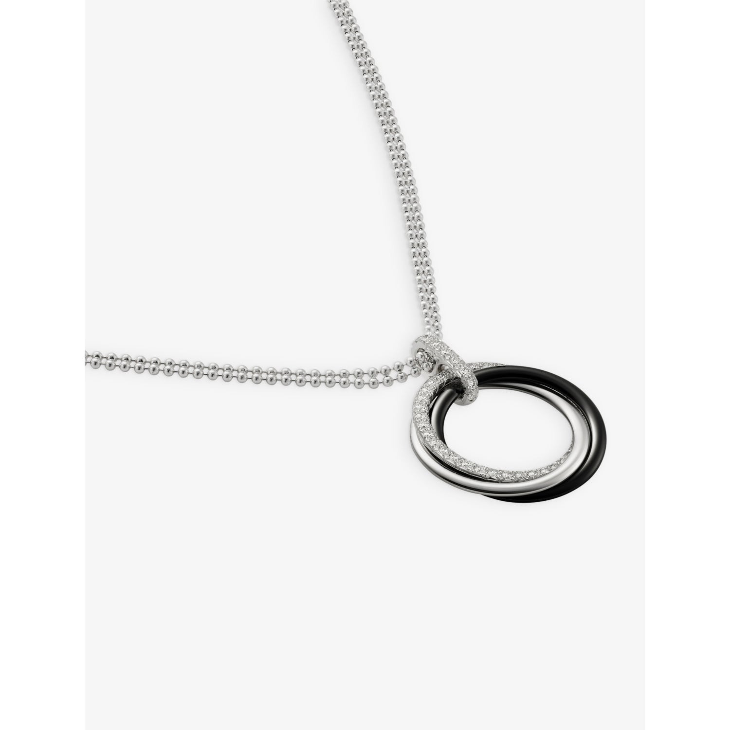 Cartier Trinity diamond pendant in 18ct white gold, imported from the UK