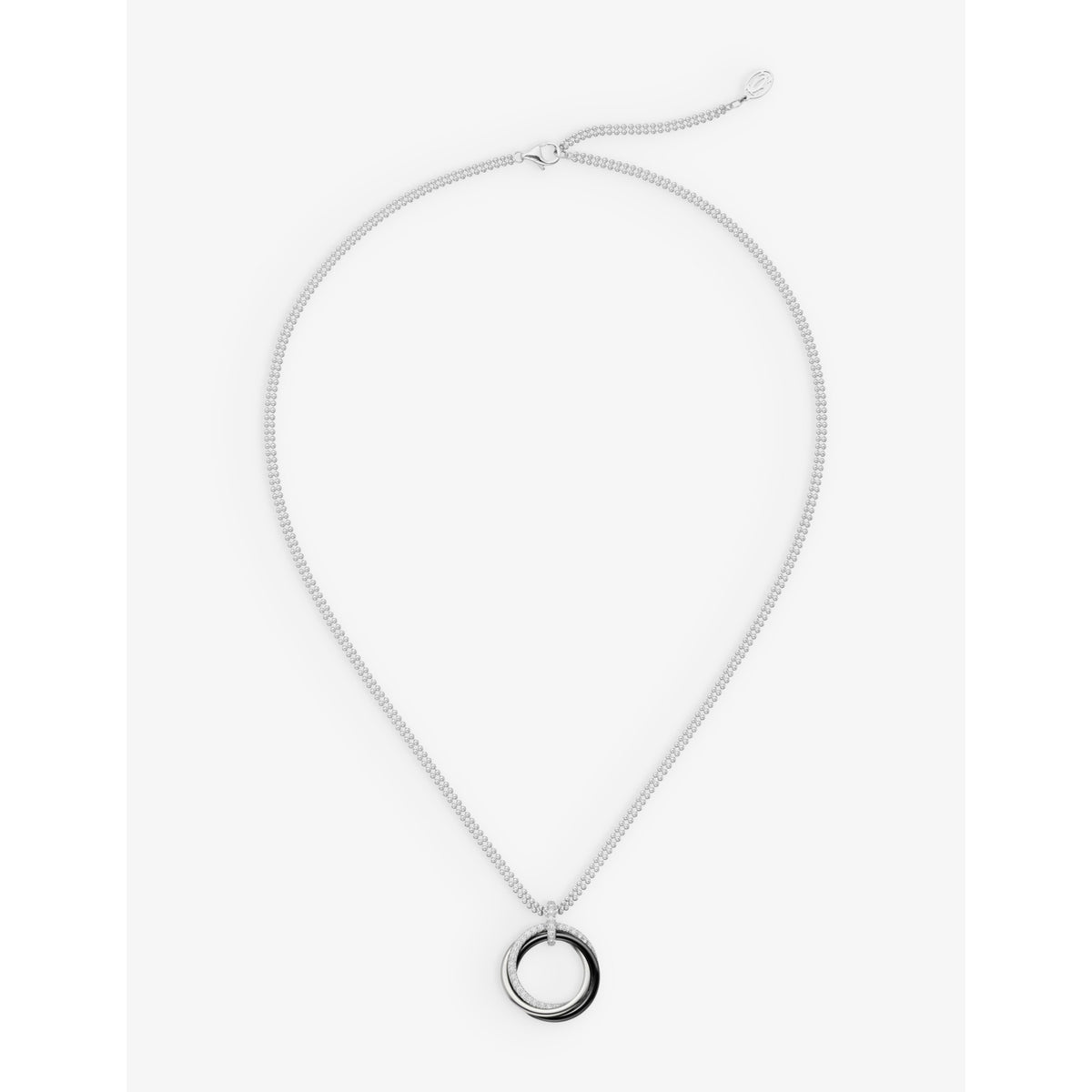 Cartier Trinity diamond pendant in 18ct white gold, imported from the UK