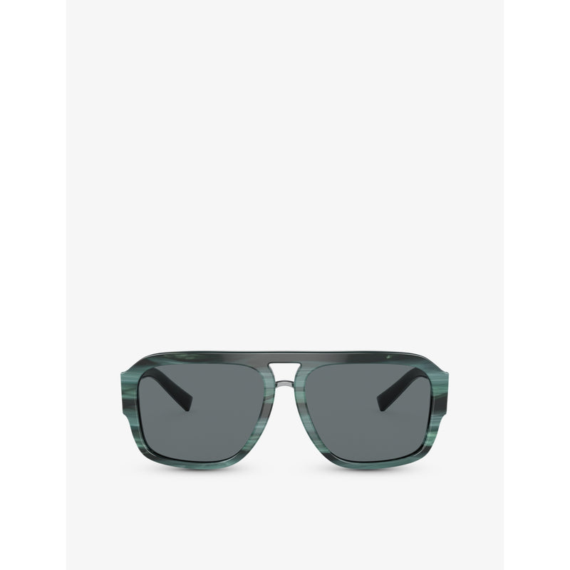 Dolce & Gabbana DG4403 pilot-frame tortoiseshell acetate sunglasses, UK version