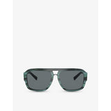 Dolce & Gabbana DG4403 pilot-frame tortoiseshell acetate sunglasses, UK version