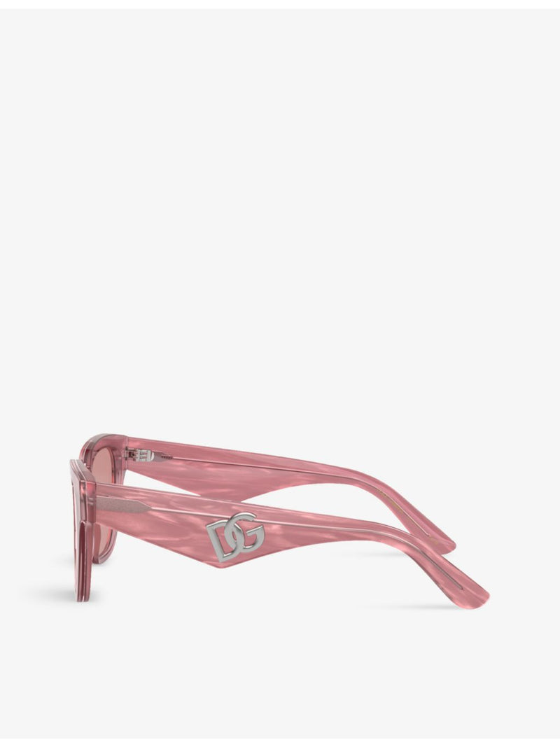 Dolce & Gabbana DG4437 butterfly acetate sunglasses, imported from the UK
