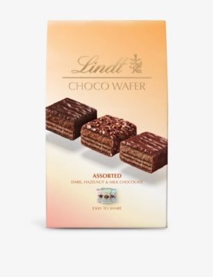 Lindt assorted chocolate wafers 138g, imported from the UK