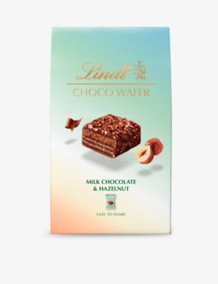 Lindt milk chocolate hazelnut wafers box of eight, UK version