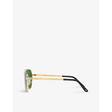 Cartier CT0425S pilot-frame metal sunglasses - British product