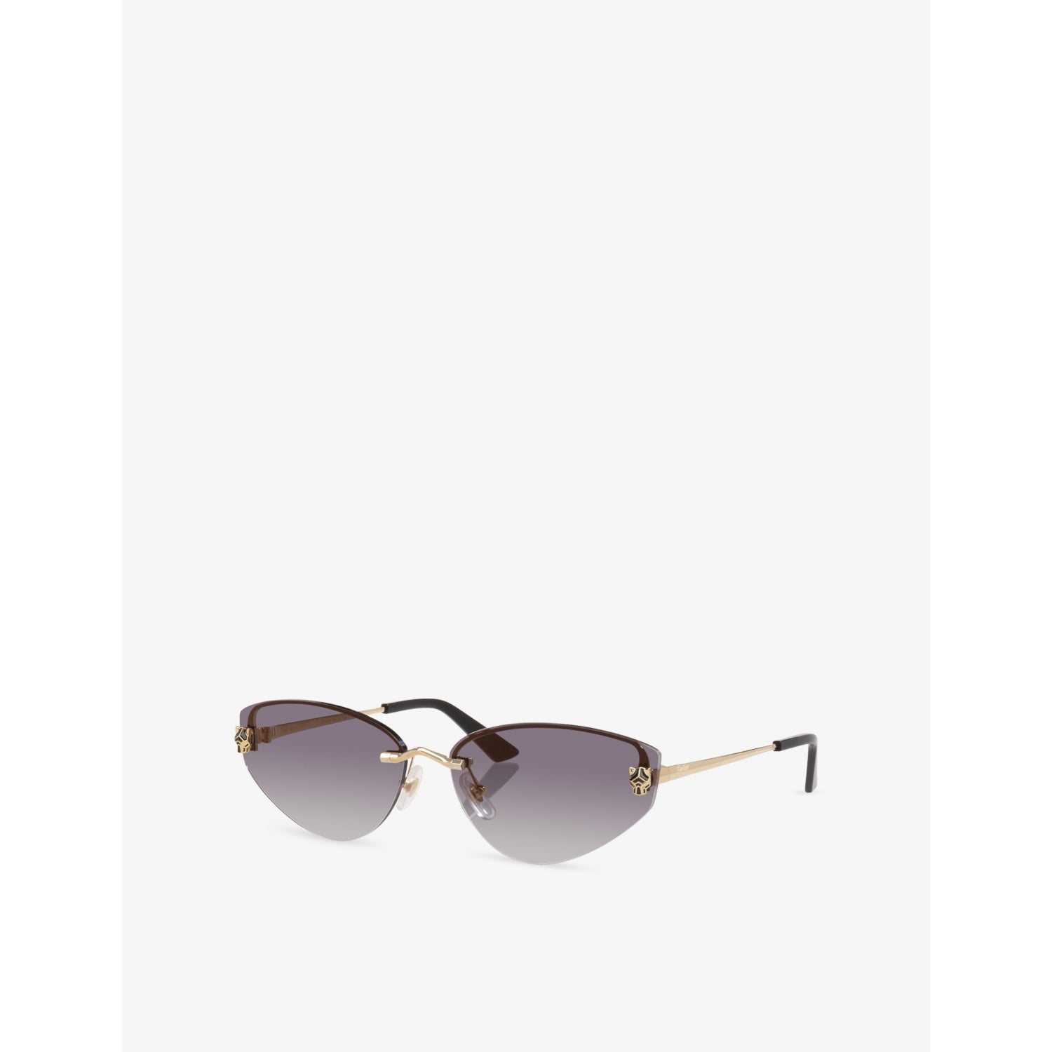 Cartier cat-eye frame metal sunglasses (British brand)