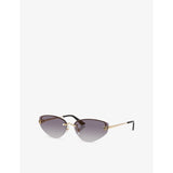 Cartier cat-eye frame metal sunglasses (British brand)