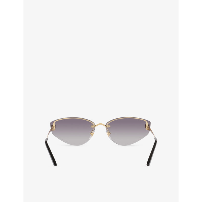 Cartier cat-eye frame metal sunglasses (British brand)
