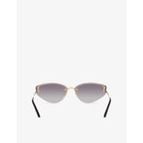 Cartier cat-eye frame metal sunglasses (British brand)