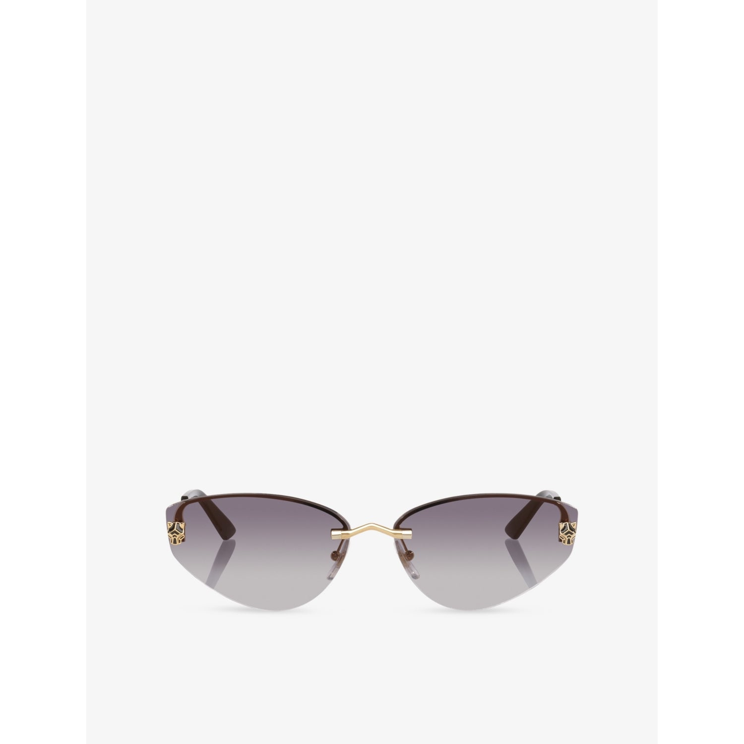 Cartier cat-eye frame metal sunglasses (British brand)