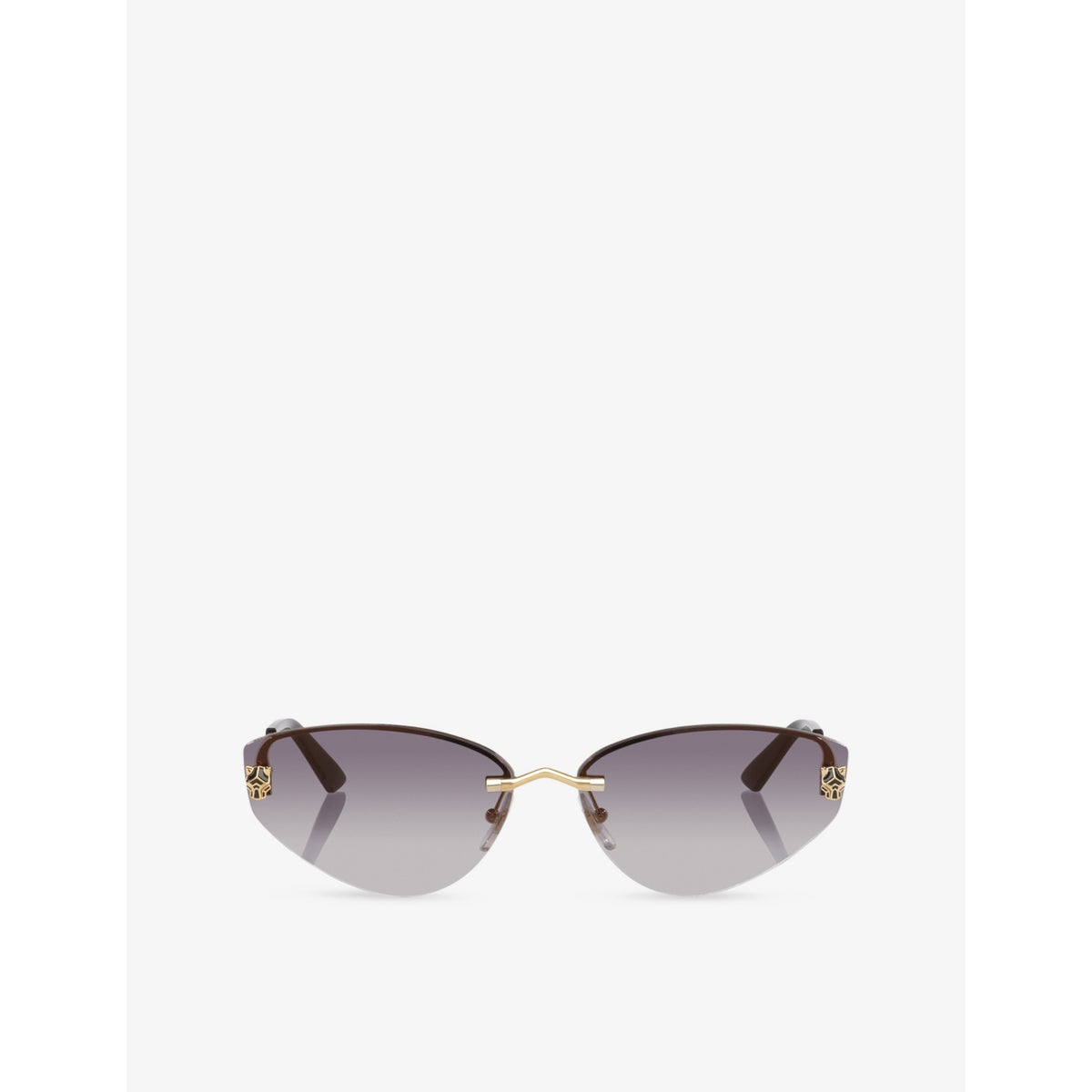 Cartier cat-eye frame metal sunglasses (British brand)