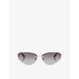 Cartier cat-eye frame metal sunglasses (British brand)