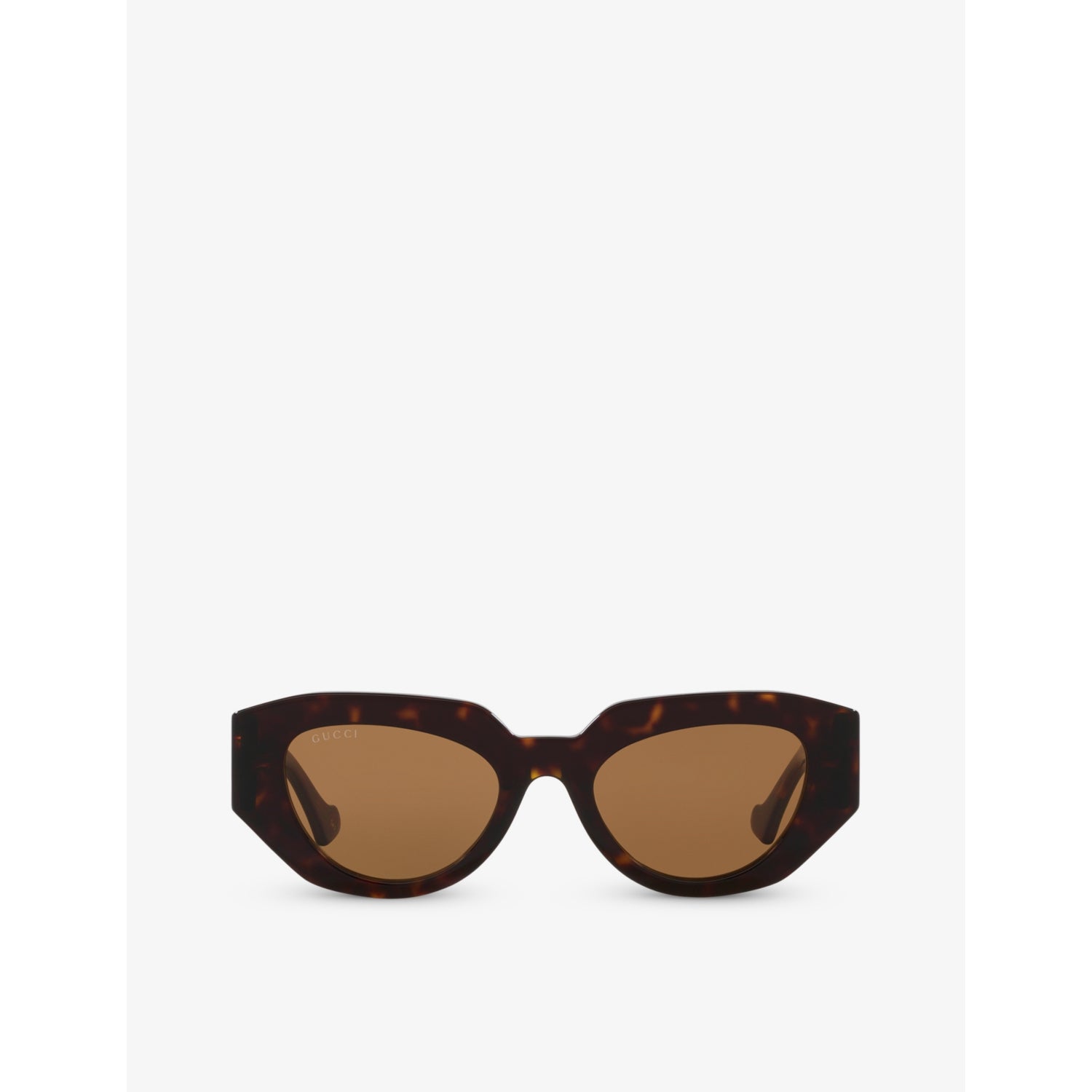 Gucci GG1421S tortoiseshell acetate rectangle sunglasses - British product