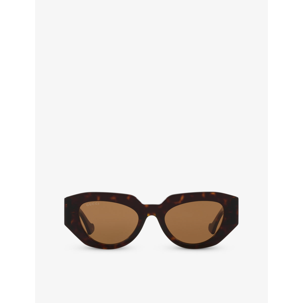 Gucci GG1421S tortoiseshell acetate rectangle sunglasses - British product