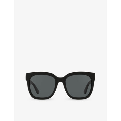 selfridges Gucci GG0034SN Square-Frame Acetate Sunglasses- Buy online at McGrocer