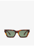Saint Laurent SL633 Calista cat-eye acetate sunglasses, imported from the UK