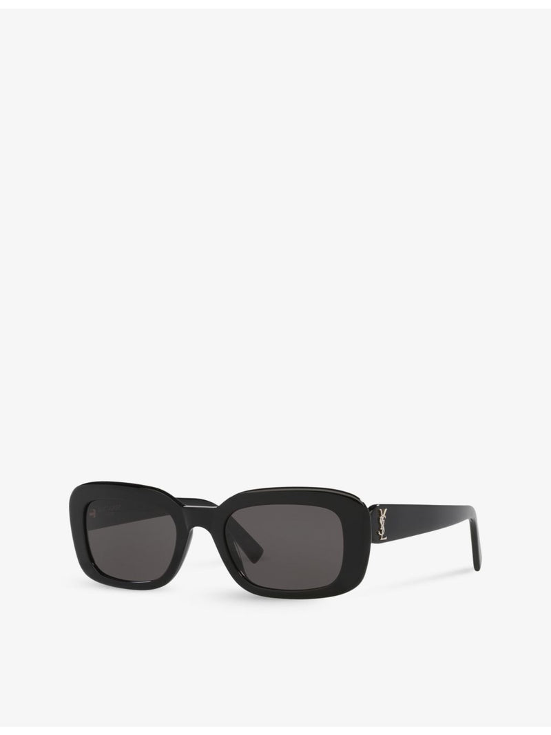 Saint Laurent SLM130 square-frame acetate sunglasses (British brand)