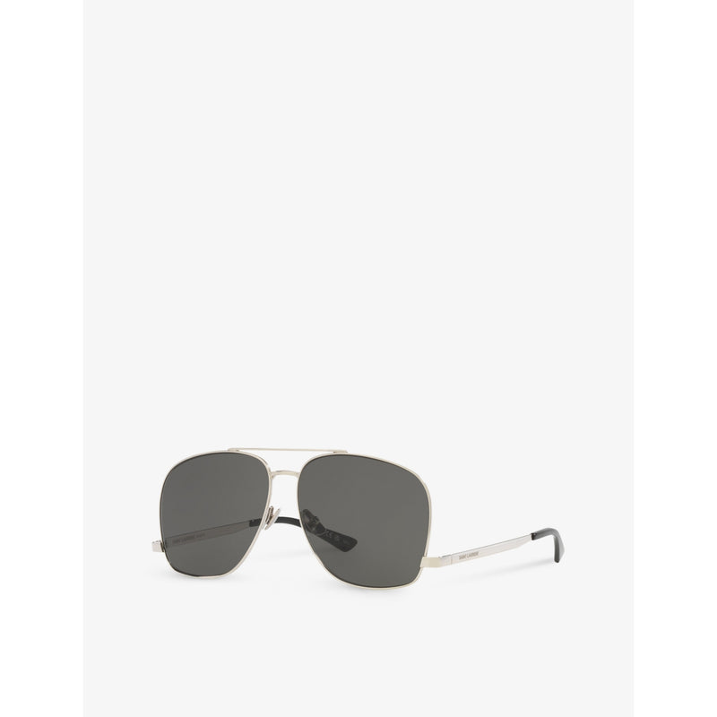 Saint Laurent pilot-frame metal sunglasses, imported from the UK