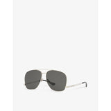 Saint Laurent pilot-frame metal sunglasses, imported from the UK