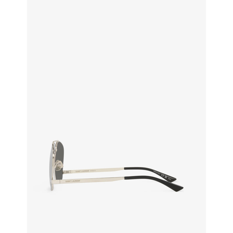 Saint Laurent pilot-frame metal sunglasses, imported from the UK