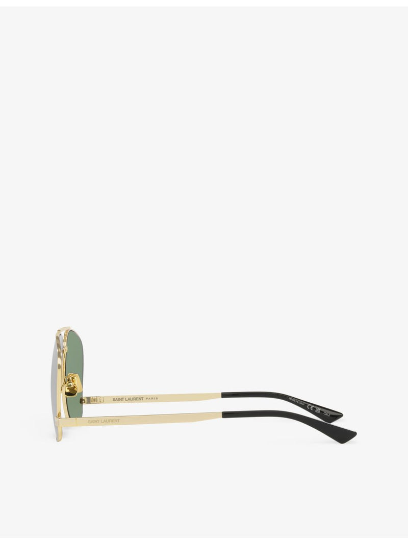 Saint Laurent pilot frame metal sunglasses YS000528, imported from the UK