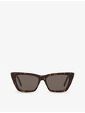 Saint Laurent SL276 cat-eye acetate sunglasses, UK version