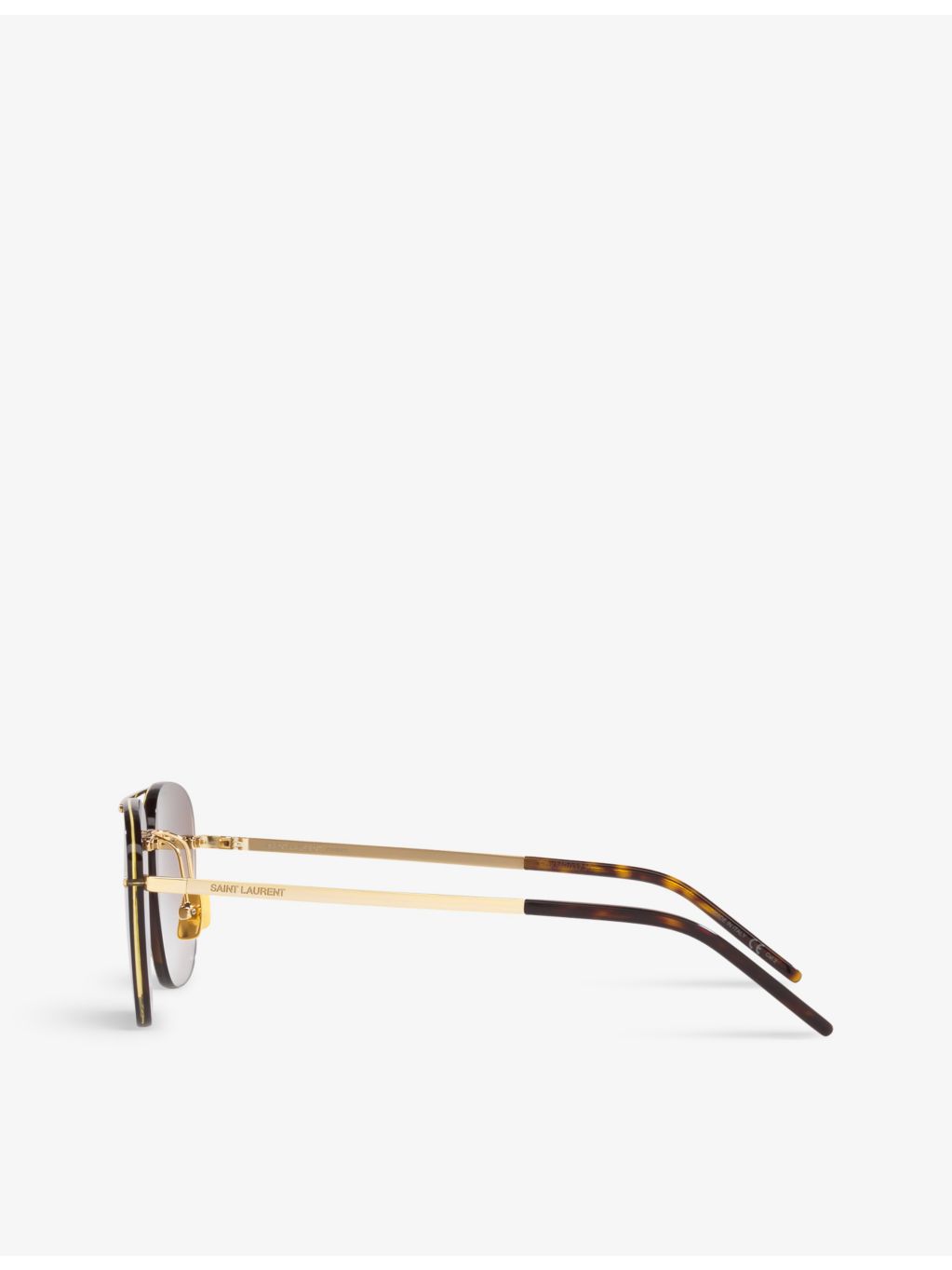 Saint Laurent rimless pilot metal sunglasses - British product