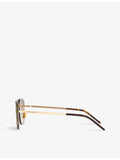 Saint Laurent rimless pilot metal sunglasses - British product