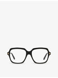 Tom Ford FT5908-B irregular-frame acetate glasses - British product