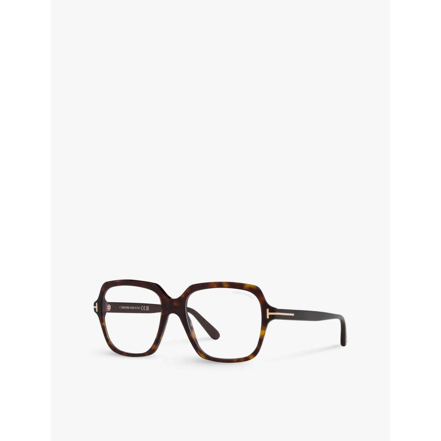 Tom Ford FT5908 irregular tortoiseshell acetate glasses - British product