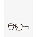 Tom Ford FT5908 irregular tortoiseshell acetate glasses - British product