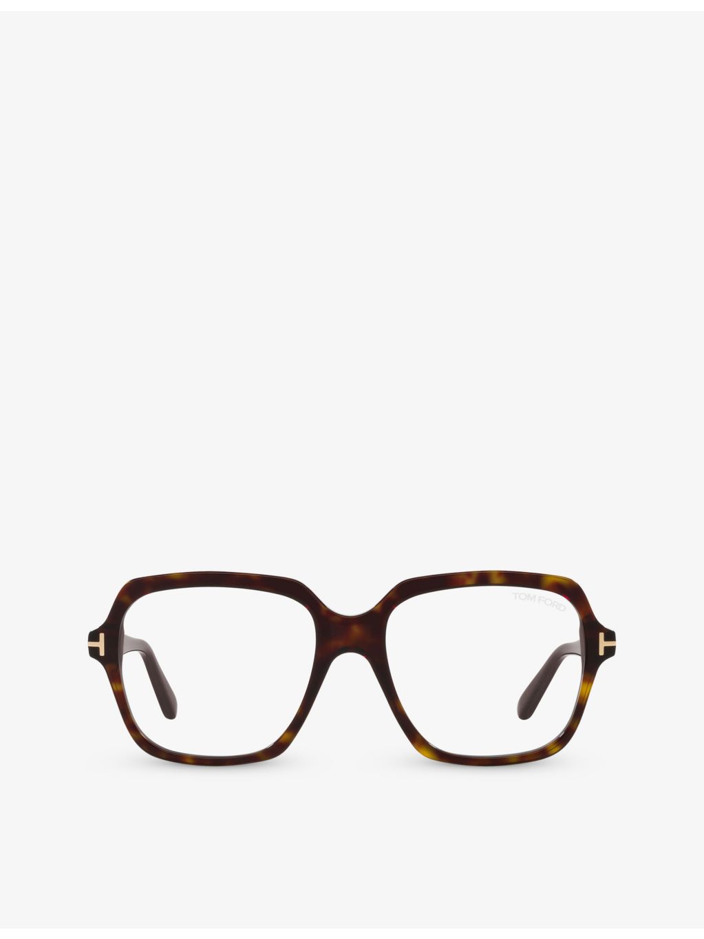 Tom Ford FT5908 irregular tortoiseshell acetate glasses - British product