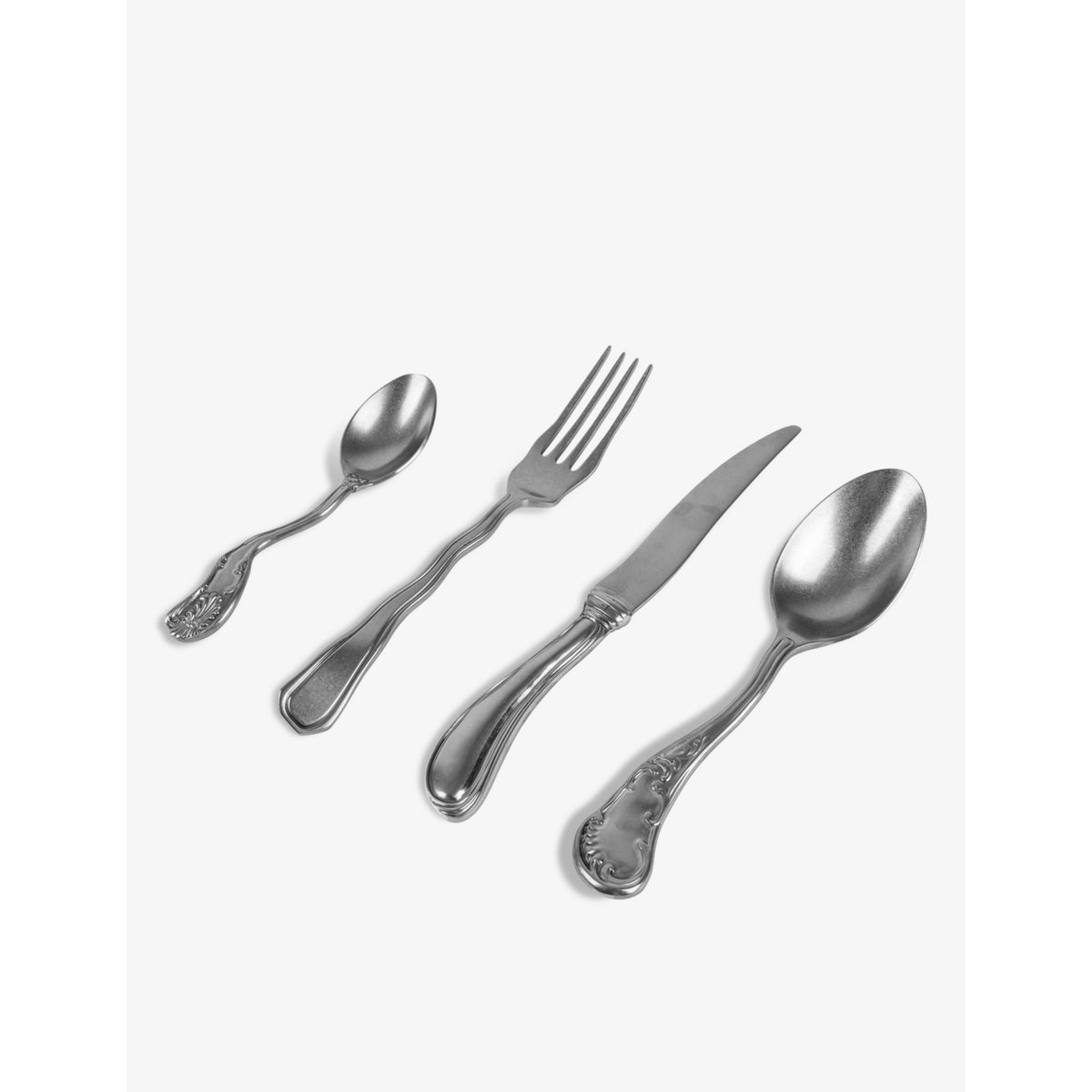 Seletti Acid curved stainless-steel cutlery set of four, UK version