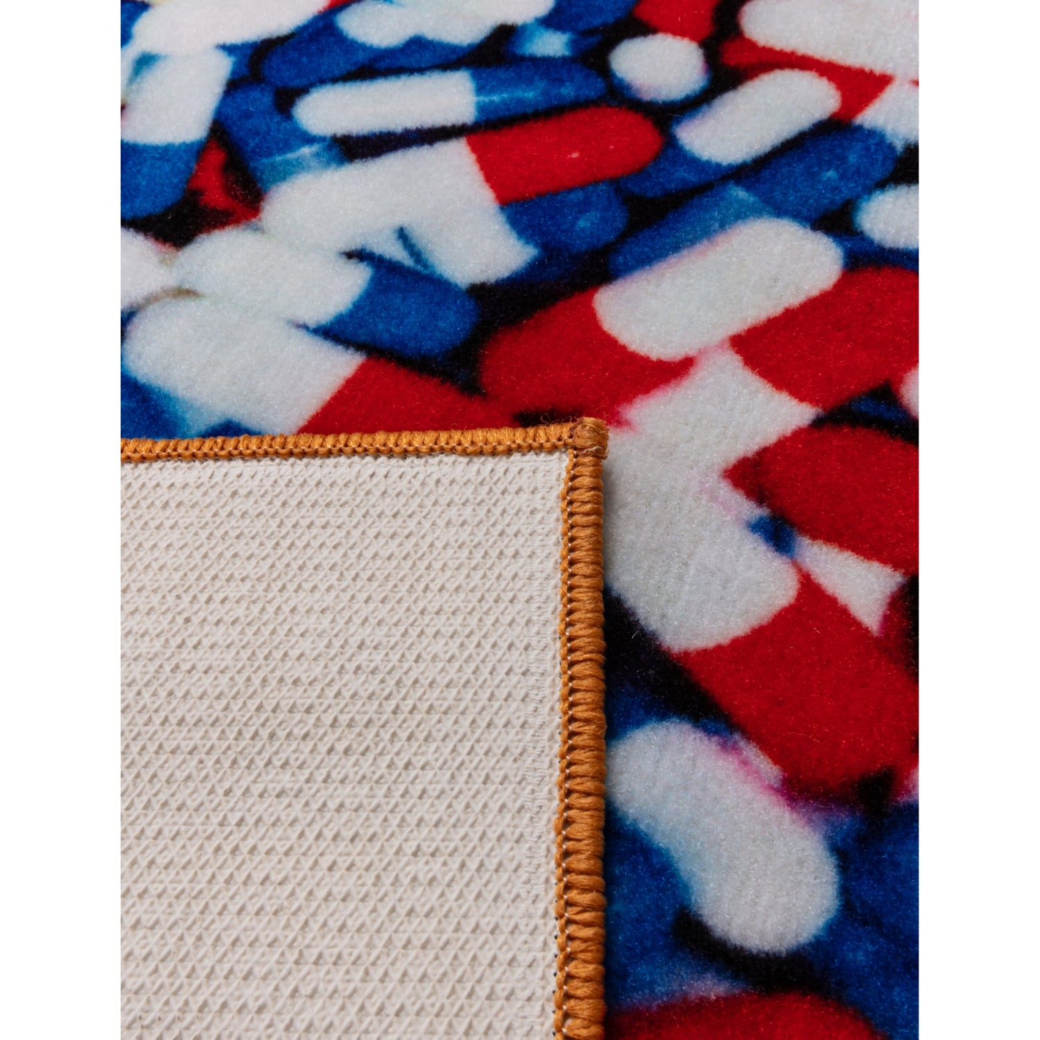 Seletti woven kitchen mat Pills print 60x200cm, imported from the UK