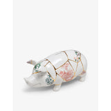 Seletti Kintsugi pig-shaped porcelain money box, imported from the UK