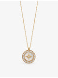 Astley Clarke 18ct gold-plated mother-of-pearl locket necklace (British brand)