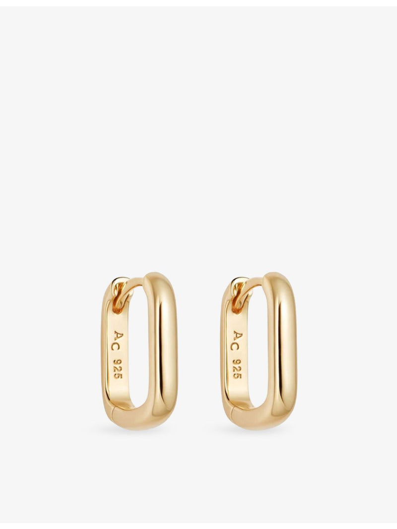 Astley Clarke gold-plated huggie earrings 12mm - British product
