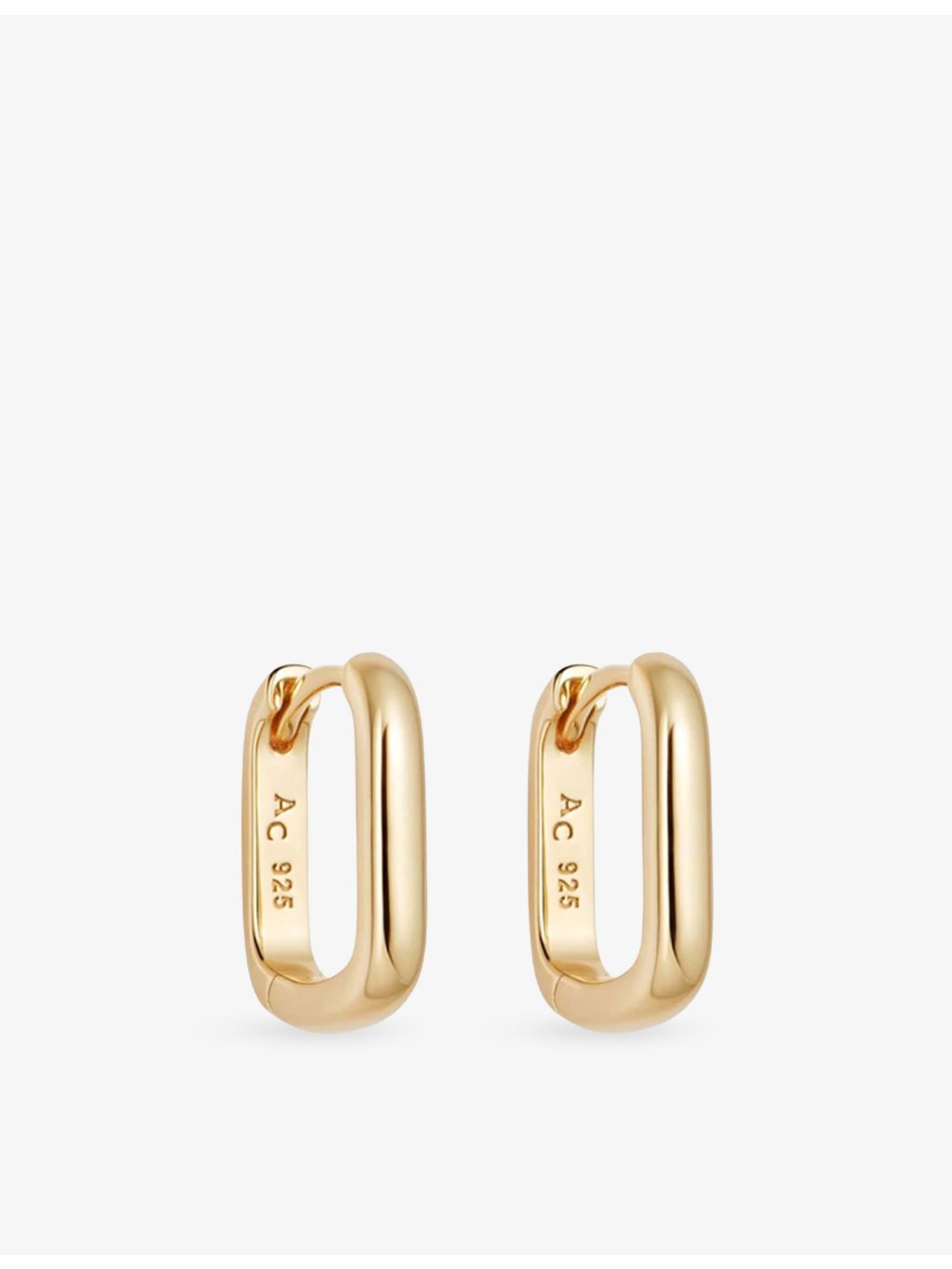 Astley Clarke gold-plated huggie earrings 12mm - British product